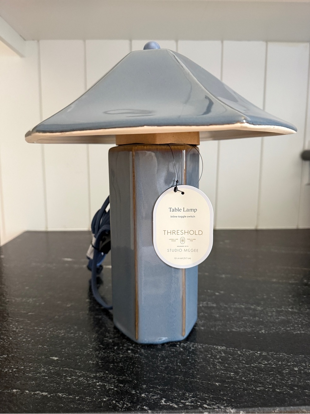 Ceramic Table Lamp Blue - Threshold™ designed with Studio McGee